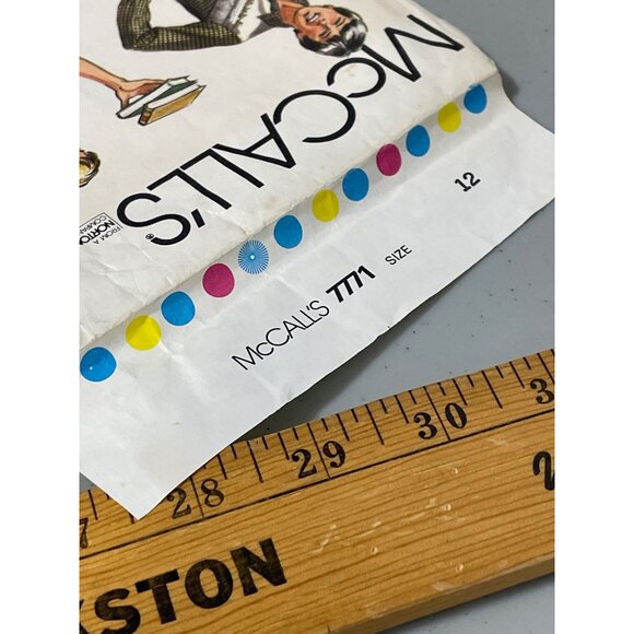 80s McCalls 7771 Sewing Pattern Size 12 Boys & Teen Boys Shirt Multi Style CUT - Picture 5 of 6